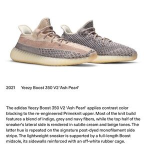 Yeezy 350 V2 ash pearl